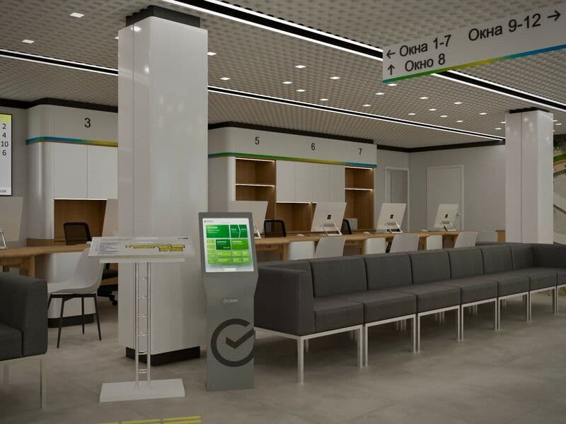 Дизайн офисного помещения Сбербанк — Karimov Studio